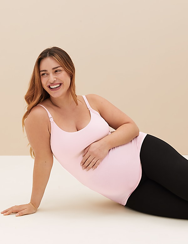 Cotton Rich Secret Support&trade; Nursing Vest - GR