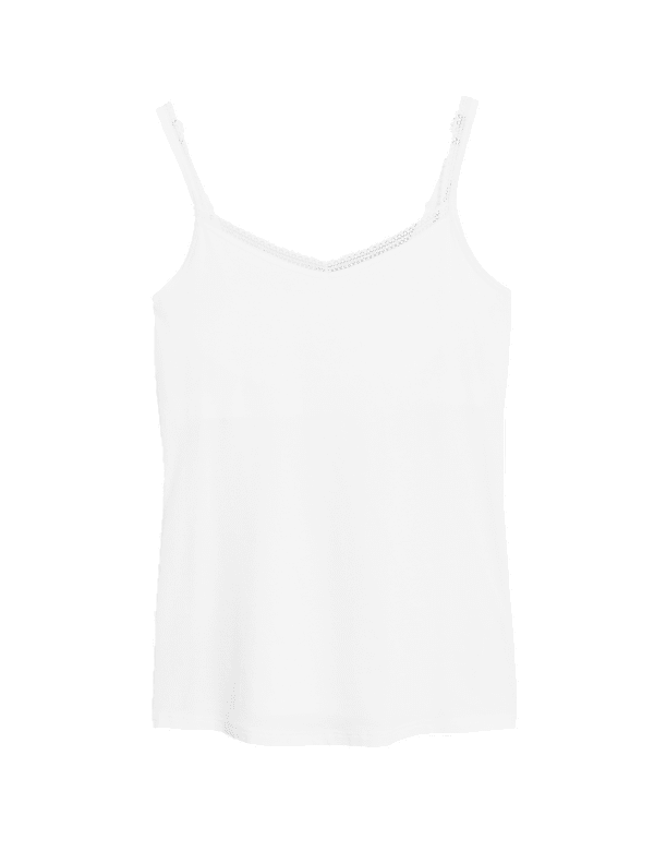 Lace Trim Vest with Secret Support™