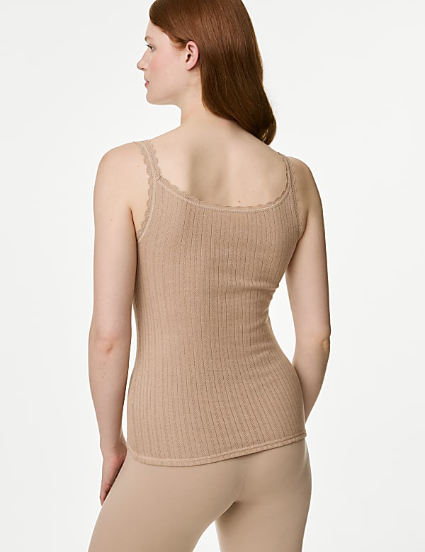 2 Pack Viscose Mix Self Design Shoulder Strap Thermal Camisole