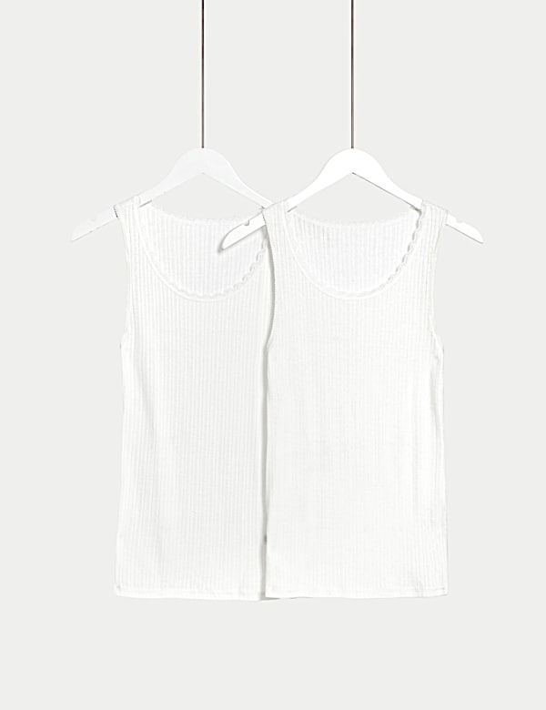2pk Thermal Pointelle Vests