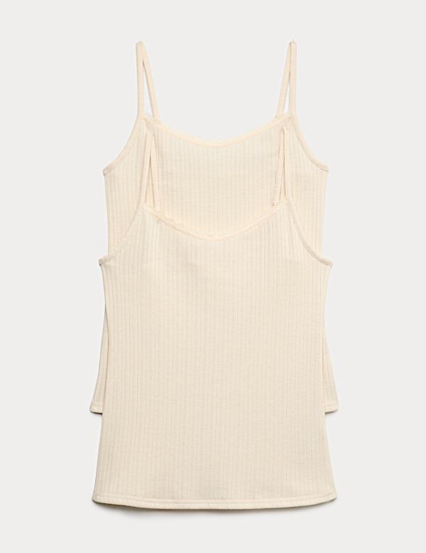 2pk Thermal Medium Pointelle Vests - IL
