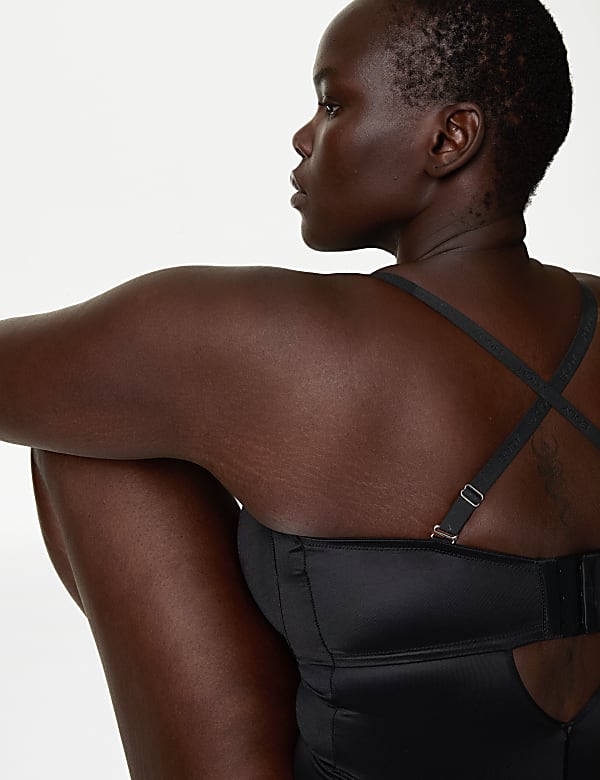 Firm Control Sheer Stripe Bodysuit