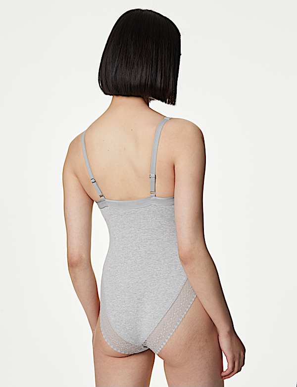 Cotton Rich Light Control Secret Support&trade; Bodysuit