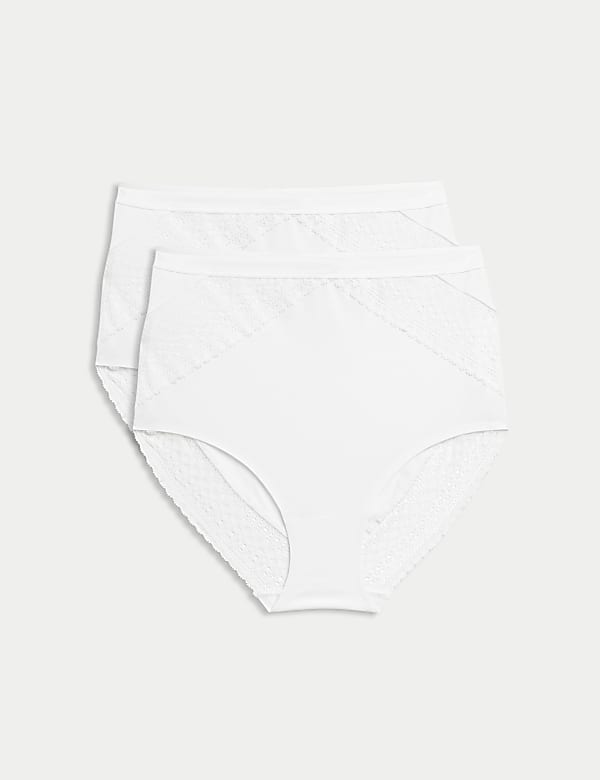 2pk Cotton Rich Light Control Full Briefs - AL