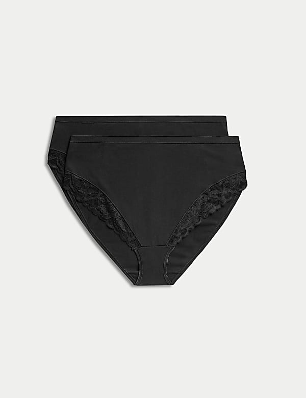 2pk Firm Control High Leg Knickers - MY