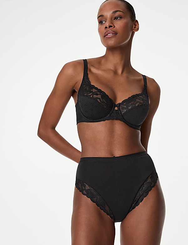 2pk Firm Control High Leg Knickers