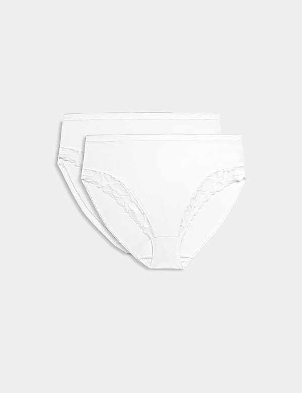 2pk Firm Control High Leg Knickers - NO