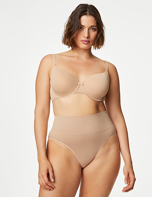 2pk Light Control Seamless High Leg Knickers - CY