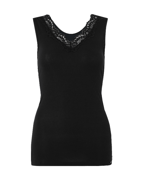 Silk & Modal Ribbed Vest