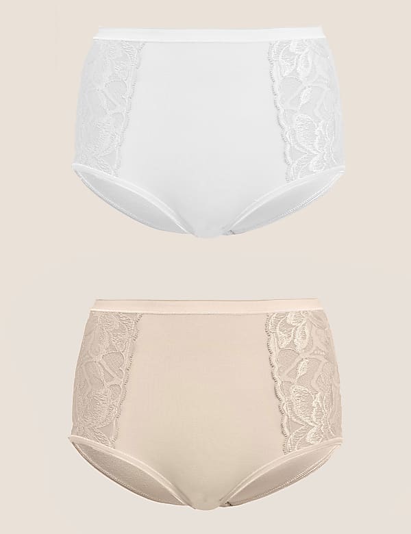 2pk Firm Control Wild Blooms Full Briefs