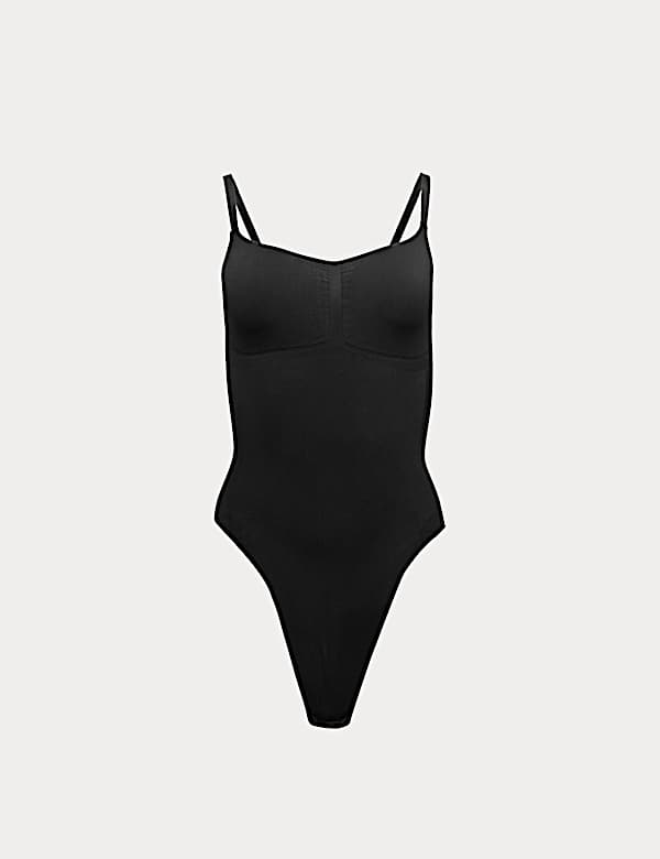 Bezszwowe body modelujące Body Sculpt z mocnym wycięciem - PL