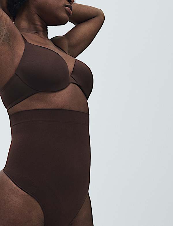 Body string sculptant taille haute sans couture - FR