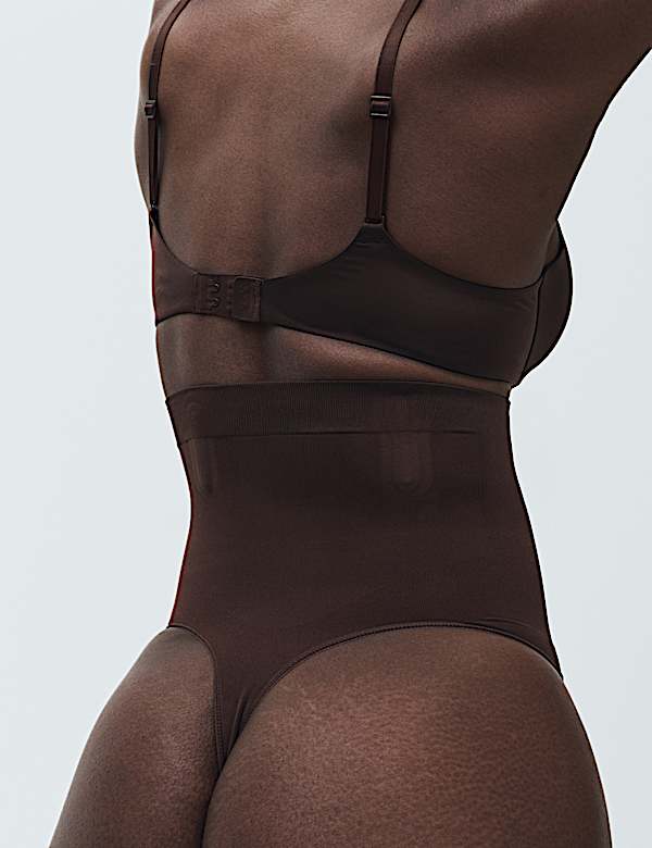 Body string sculptant taille haute sans couture - FR