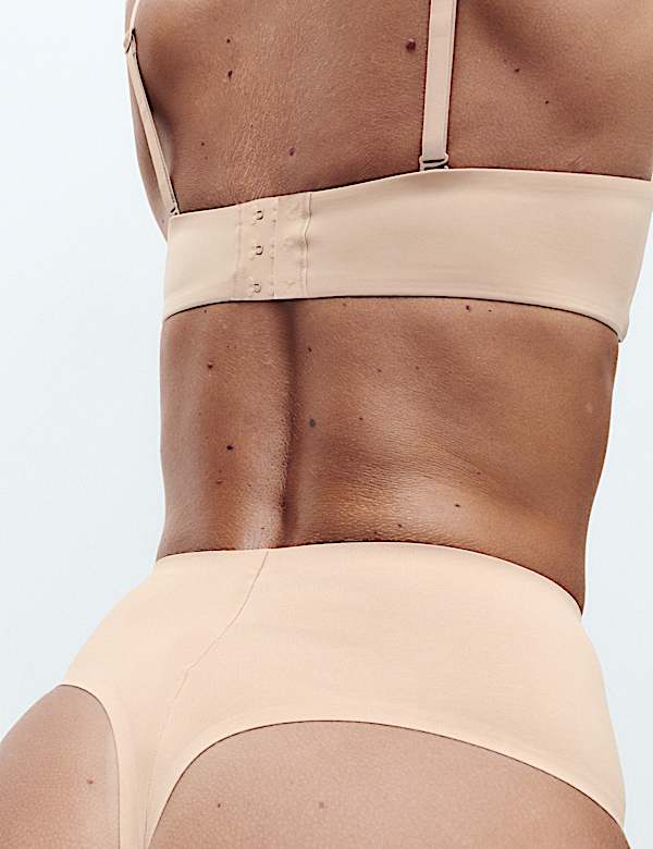 Cotton Rich Body Invisibles&trade; Shaping Thong