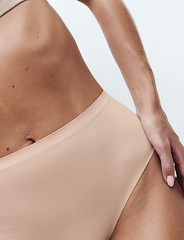 Cotton Rich Body Invisibles&trade; Shaping Thong