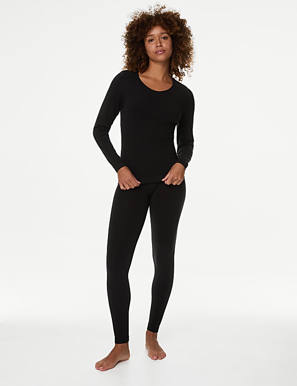 Marks Spencer Heatgen Thermal Shaping Leggings Black 16 18