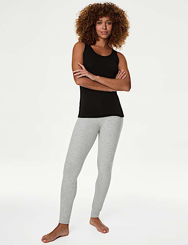 Heatgen Maximum Thermal Fleece Leggings GREY MARL Leggings M S ID