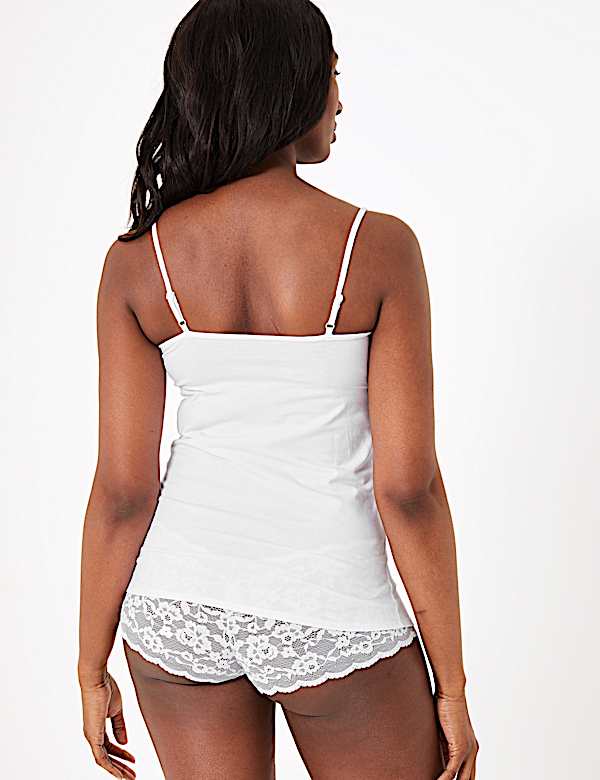 Cotton Lace Bandeau Vest