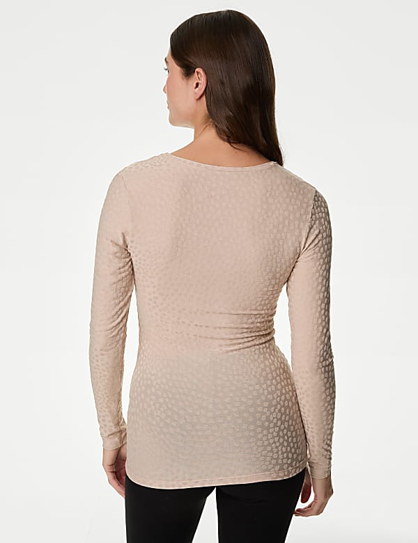 2pk Heatgen™ Thermal Jacquard Tops - GR