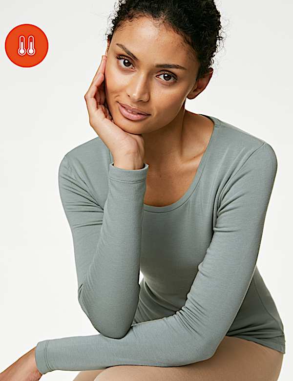 Heatgen™ Medium Thermal Scoop Neck Top