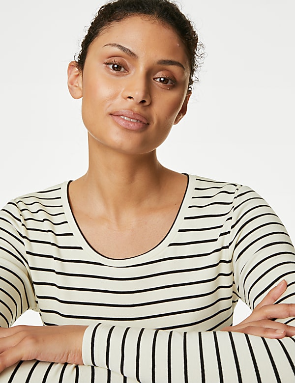 Heatgen™ Medium Thermal Striped Top - GR