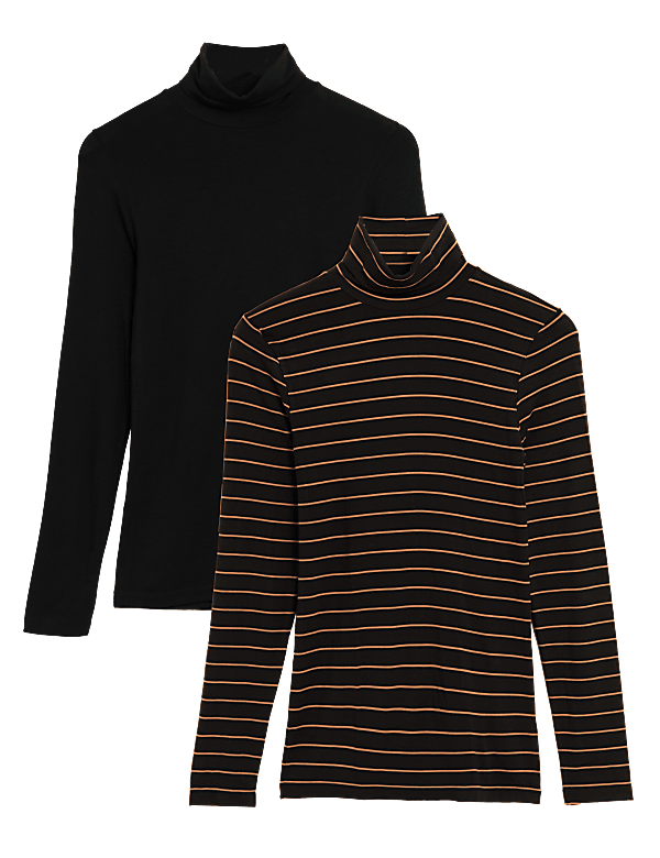 2pk Heatgen™ Thermal Polo Neck Tops