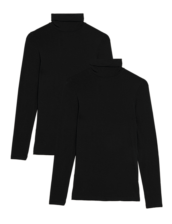2pk Heatgen™ Thermal Polo Neck Tops