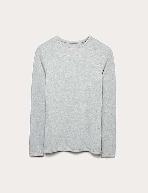 חולצה תרמית Heatgen™‎ בדרגת חום בינונית עם צווארון עגול - IL