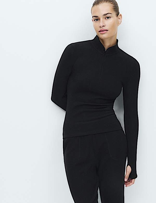 חולצת &trade;Heatgen תרמית בדרגת חום מקסימלית עם צווארון גבוה - IL