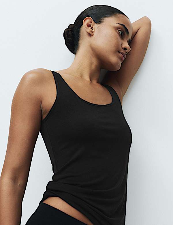 Pack de 2 camisetas t&eacute;rmicas Heatgen&trade; de tirantes anchos - US