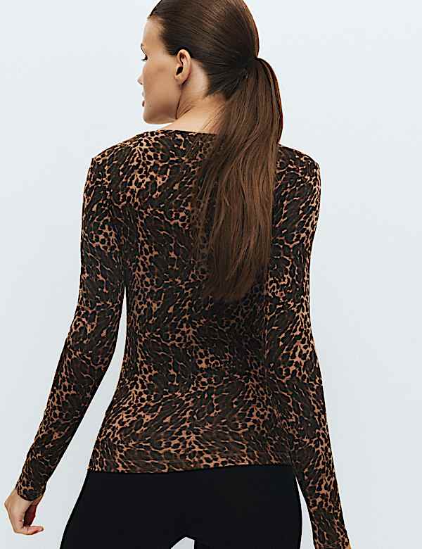 Lot de 2 tops thermiques Heatgen&trade; &agrave; d&eacute;collet&eacute; rond - CH