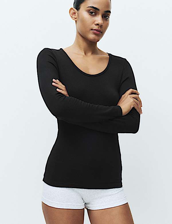Heatgen&trade; Medium Thermal Scoop Neck Top