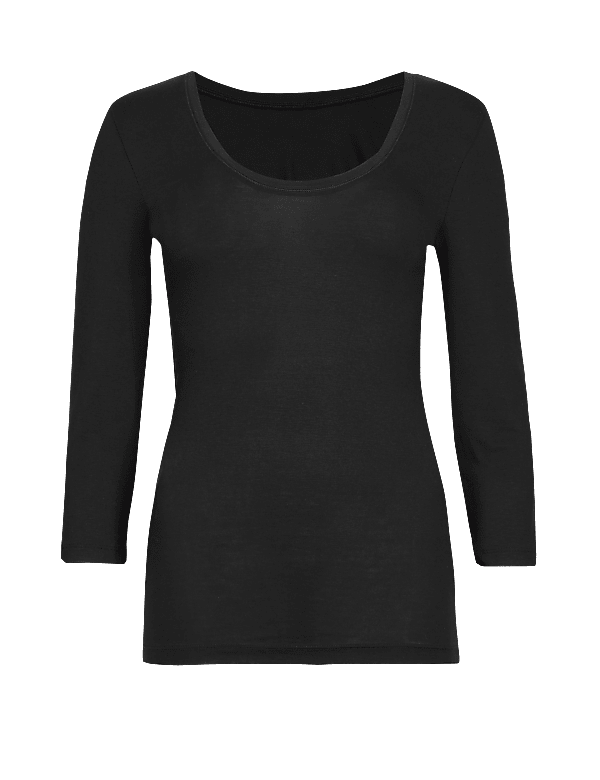 No Show Heatgen™ Thermal ¾ Sleeve Top