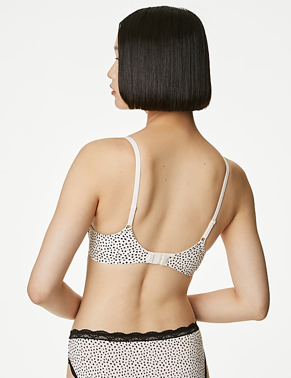 3pk Cotton Wired Plunge T-Shirt Bras A-E