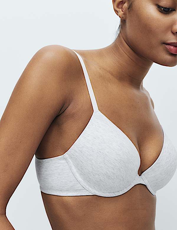 3pk Wired Plunge T-Shirt Bras A-E