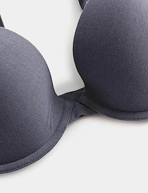 3pk Wired Plunge T-Shirt Bras A-E