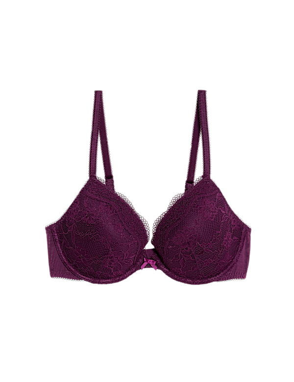 Jasmine Lace Wired Plunge Bra A-E