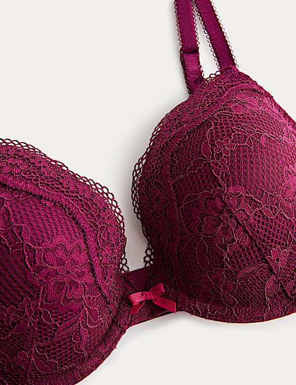 Jasmine Lace Wired Plunge Bra A-E