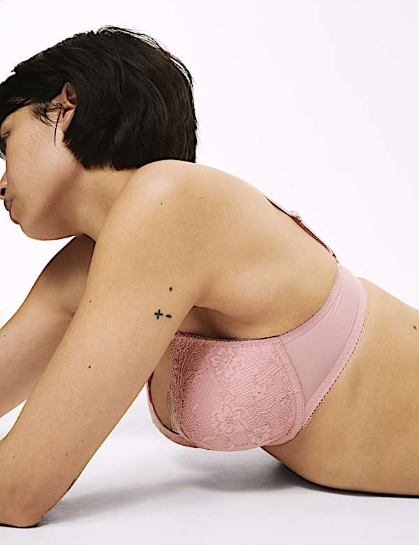 Jasmine Lace Wired Plunge Bra A-E