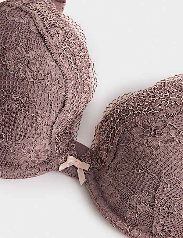 Jasmine Lace Wired Plunge Bra A-E
