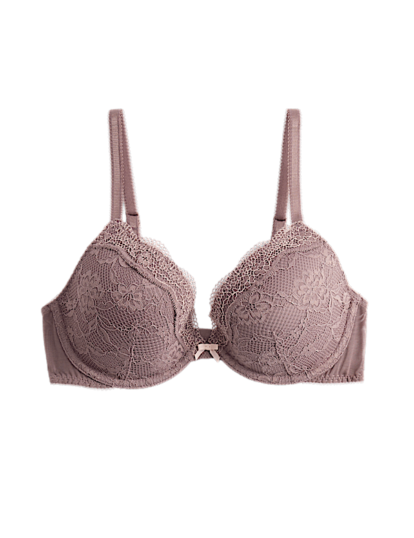 Jasmine Lace Wired Plunge Bra A-E