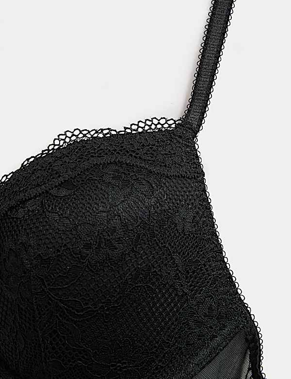 Jasmine Lace Wired Plunge Bra A-E
