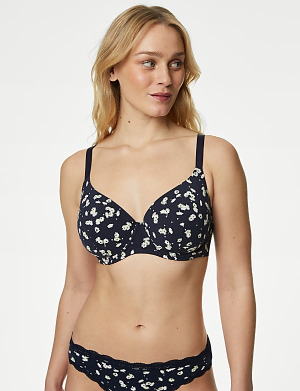 3pk Cotton Rich Wired T-Shirt Bras A-E - JO