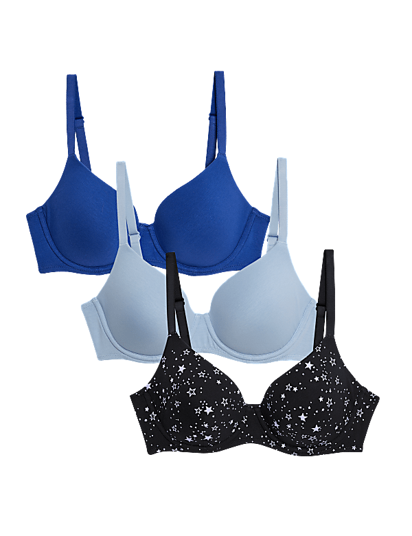 3pk Wired T-Shirt Bras
