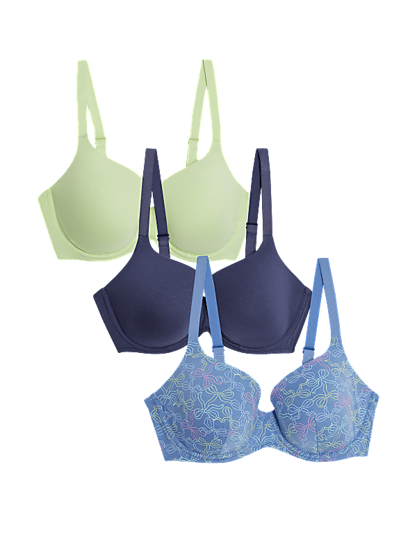 3pk Wired T-Shirt Bras
