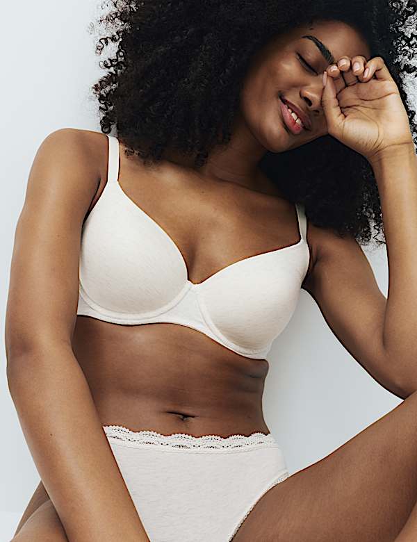 3pk Wired Full Cup T-Shirt Bras A-E