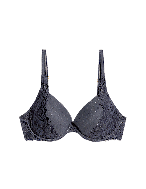Amelia Lace Wired Plunge Bra (A-E)