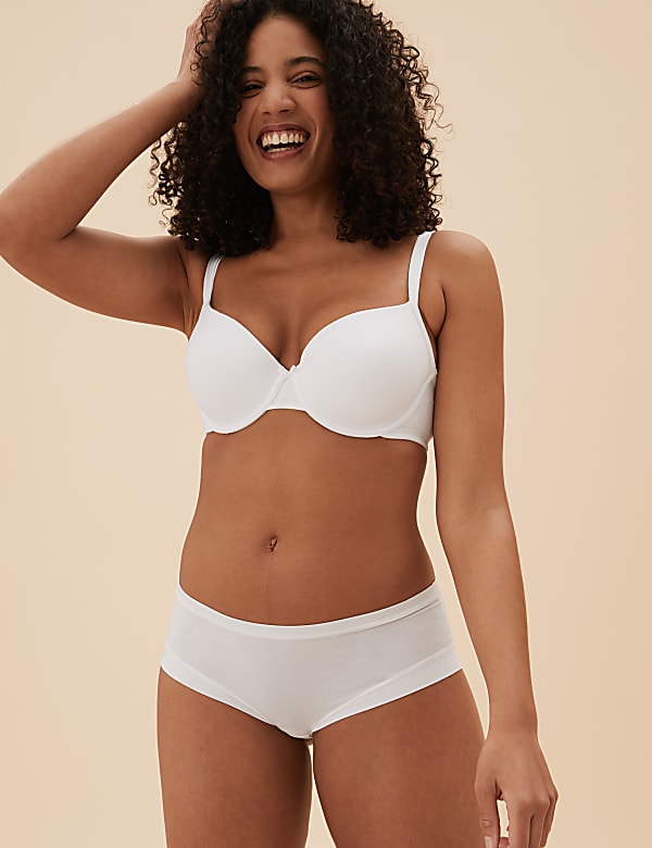 2pk Cotton Underwired Balcony Bras
