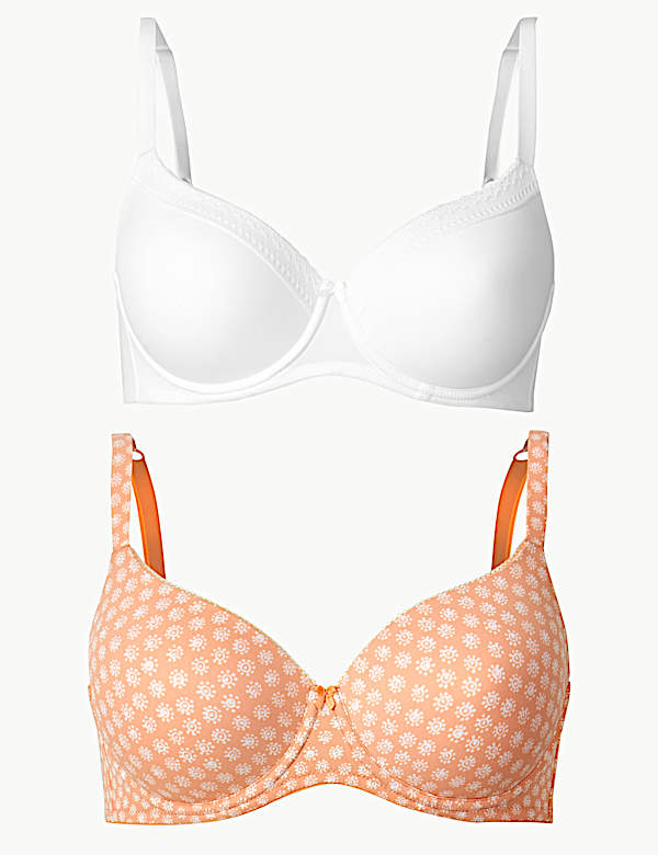 2pk Full Cup T-Shirt Bras A-DD