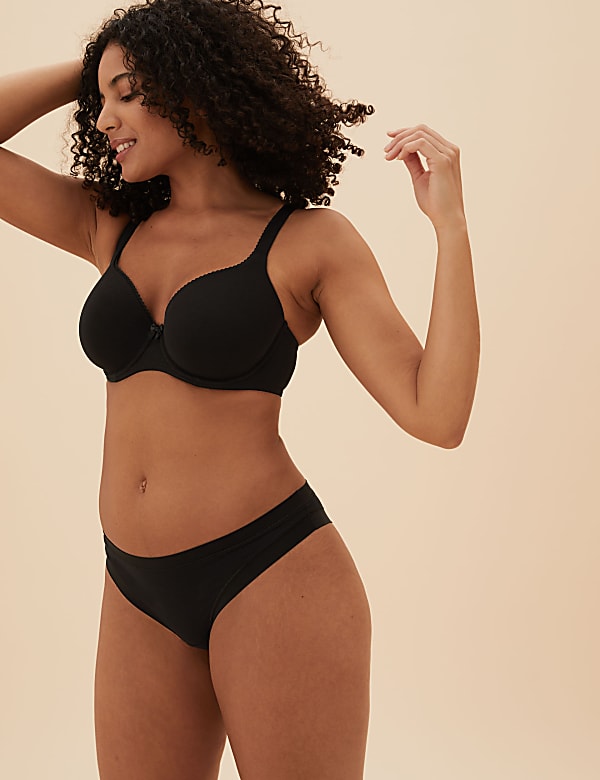 2pk Cotton Wired Full Cup Bras A-E